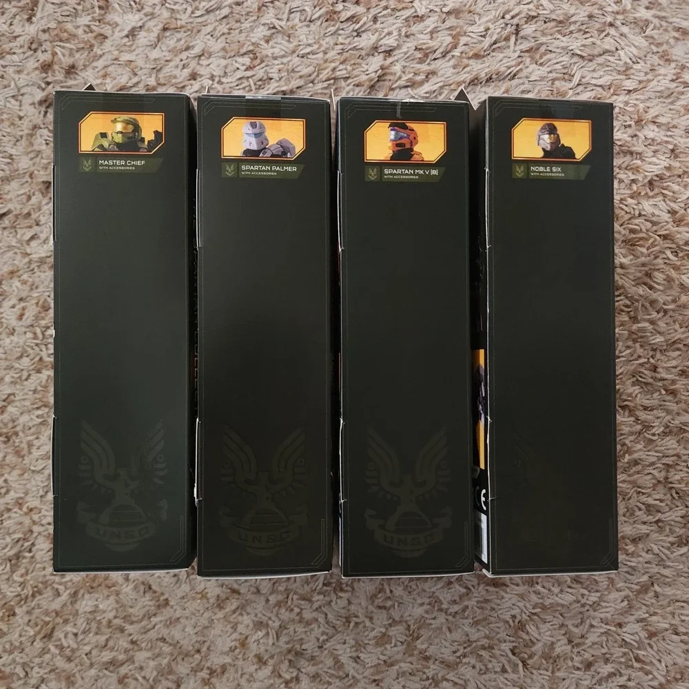 Halo Series 3 Master Chief Spartan Palmer Noble Six Spartan MK V Lot‎ of 4